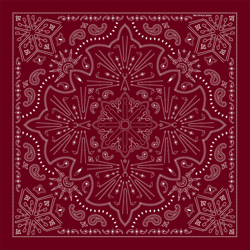 Kit-Paulson-Maroon - Bandana Prints Custom Bandanas